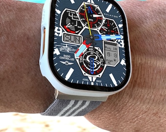 Apple Watch faces Clockology  Premium Apple Watch faces for smartwatch Top-rated watch face designs Aviator Radio Controlled iWatch