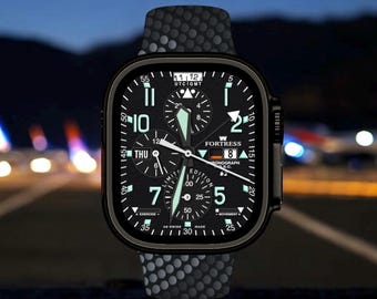 Apple Watch faces Clockology  Premium Apple Watch faces for smartwatch Top-rated watch face designs Fortress Military Watch