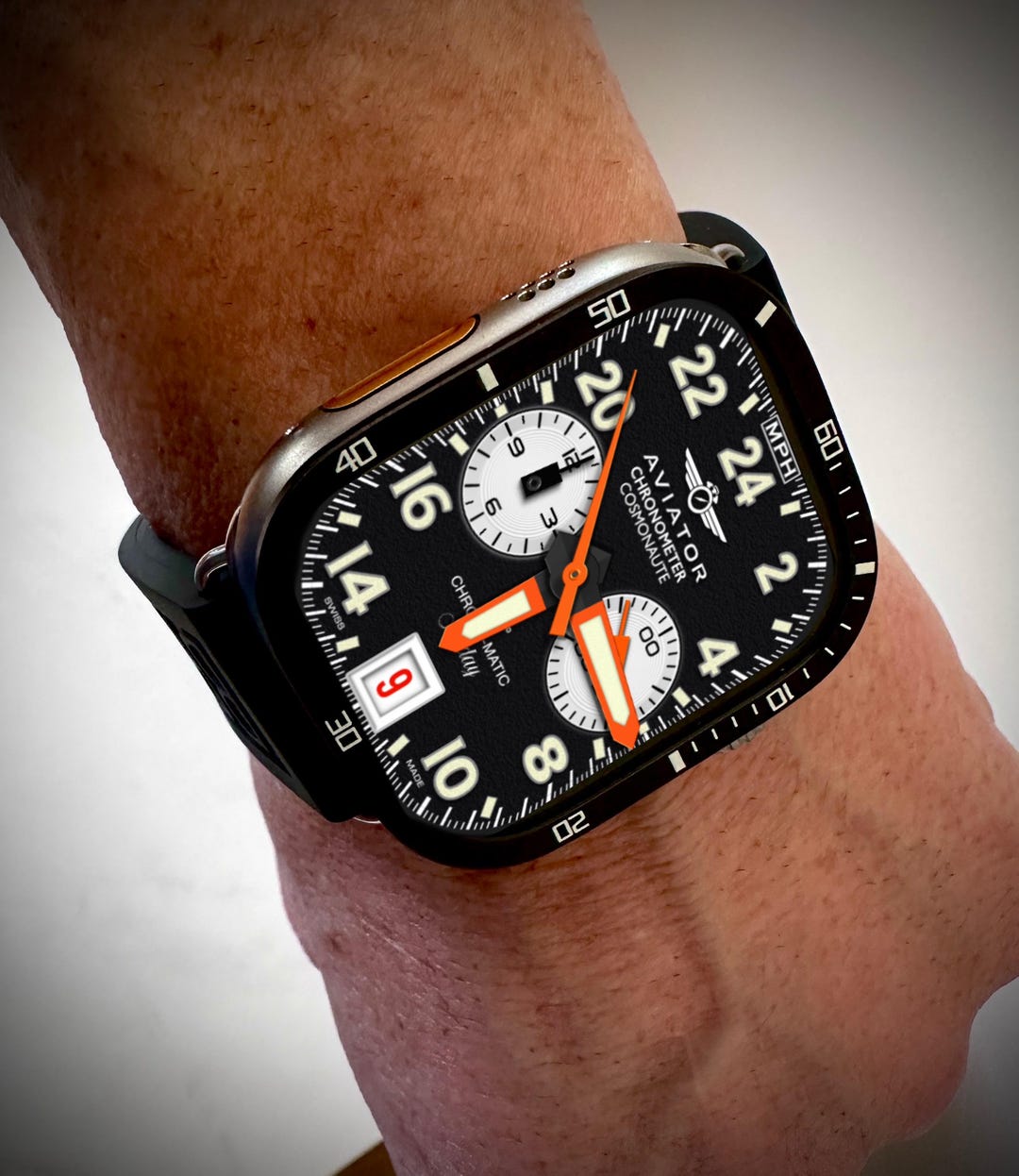 Watch Time Apple Watch 24 Hour Analog Clock Face ‎FaceClock Pro