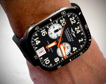 Apple Watch faces Clockology  Premium Apple Watch faces for smartwatch Top-rated watch face designs Aviator Flight Watch