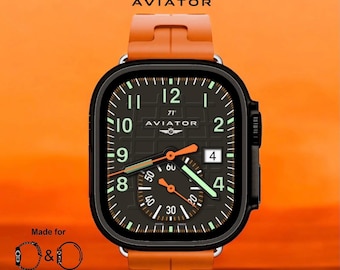Apple Watch faces Clockology Apple Watch faces for smartwatch Top-rated watch face designs Aviator Aquaflight V2 for Apple Ultra and Series