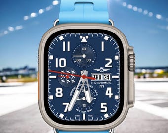 Apple Watch faces Clockology  Premium Apple Watch faces for smartwatch Top-rated watch face designs Aviator Flight Watch