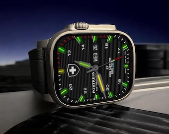 Apple Watch faces Clockology  Premium Apple Watch faces for smartwatch Top-rated watch face designs Fortress Military Watch