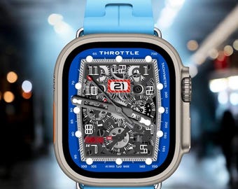 Apple Watch faces Clockology  Premium Apple Watch faces for smartwatch Top-rated watch face designs Throttle Racing Watch