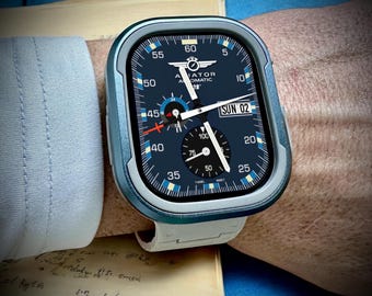 Apple Watch faces Clockology  Premium Apple Watch faces for smartwatch Top-rated watch face designs Aviator Flight Watch