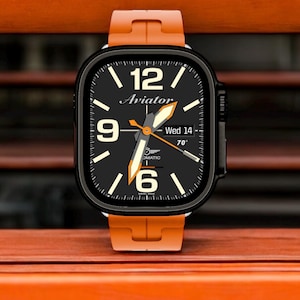 Esferas de Apple Watch Clockology Esferas premium de Apple Watch para smartwatch Diseños de esferas de reloj mejor valorados Esfera de reloj analógica Aviator iwatch