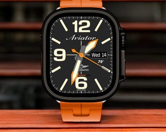 Apple Watch faces Clockology  Premium Apple Watch faces for smartwatch Top-rated watch face designs analog watch face Aviator iwatch