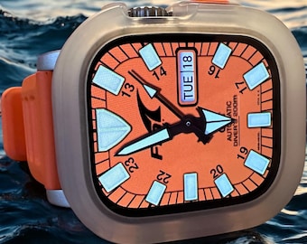 Apple Watch faces Clockology  Premium Apple Watch faces for smartwatch Top-rated watch face designs Fin Dive Watch