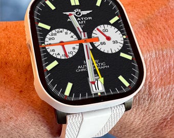 Apple Watch faces Clockology  Premium Apple Watch faces for smartwatch Top-rated watch face designs Aviator Flight Watch