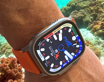 Apple Watch faces Clockology  Premium Apple Watch faces for smartwatch Top-rated watch face designs Fin Dive Watch