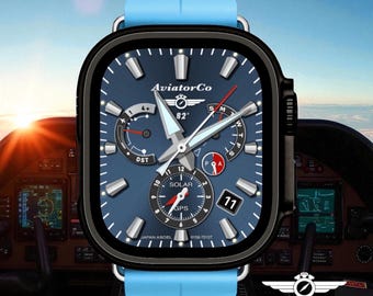 AviatorCo Apple Watch Face: GPS DayDate Clockology Design