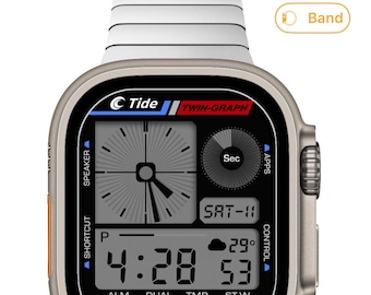 Apple Watch faces Clockology  Premium Apple Watch faces for smartwatch Top-rated watch face designs Tide Digital Watch