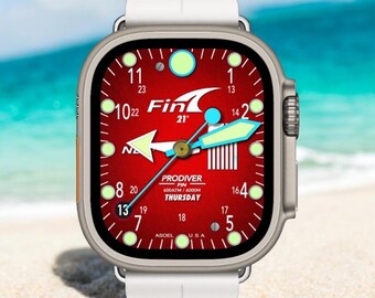 Apple Watch faces Clockology  Premium Apple Watch faces for smartwatch Top-rated watch face designs Fin Dive Watch