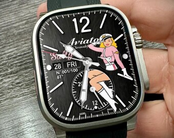Apple Watch faces Clockology  Premium Apple Watch faces for smartwatch Top-rated watch face designs Aviator Flight Watch