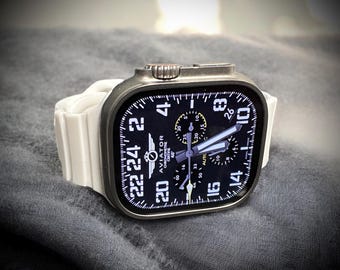 Apple Watch faces Clockology  Premium Apple Watch faces for smartwatch Top-rated watch face designs Aviator Flight Watch