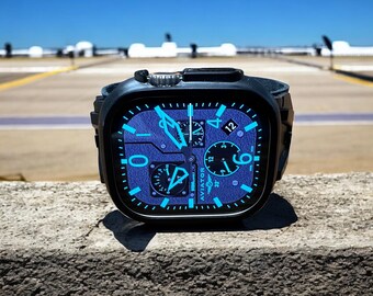 Apple Watch faces Clockology  Premium Apple Watch faces for smartwatch Top-rated watch face designs Aviator Flight Watch
