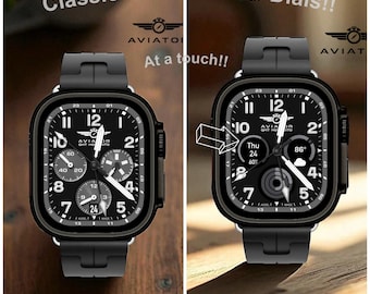 Apple Watch faces Clockology Apple Watch faces for smartwatch Pilot watch face Aviator Mosquito GMT Enhanced for Apple Ultra and Series
