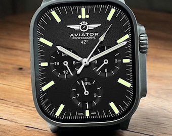 Apple Watch faces Clockology  Premium Apple Watch faces for smartwatch Top-rated watch face designs Aviator Flight Watch