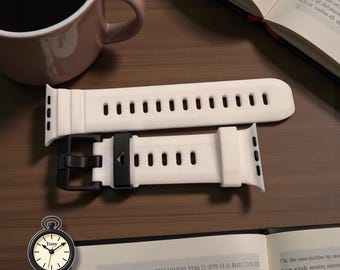 Glow in the Dark Silicone Apple Watch Band – Rugged Sport Strap