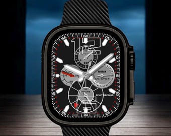 Apple Watch faces Clockology  Premium Apple Watch faces for smartwatch Top-rated watch face designs analog watch face Aviator iWatch