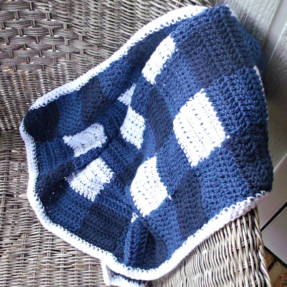 blue buffalo plaid crib bedding