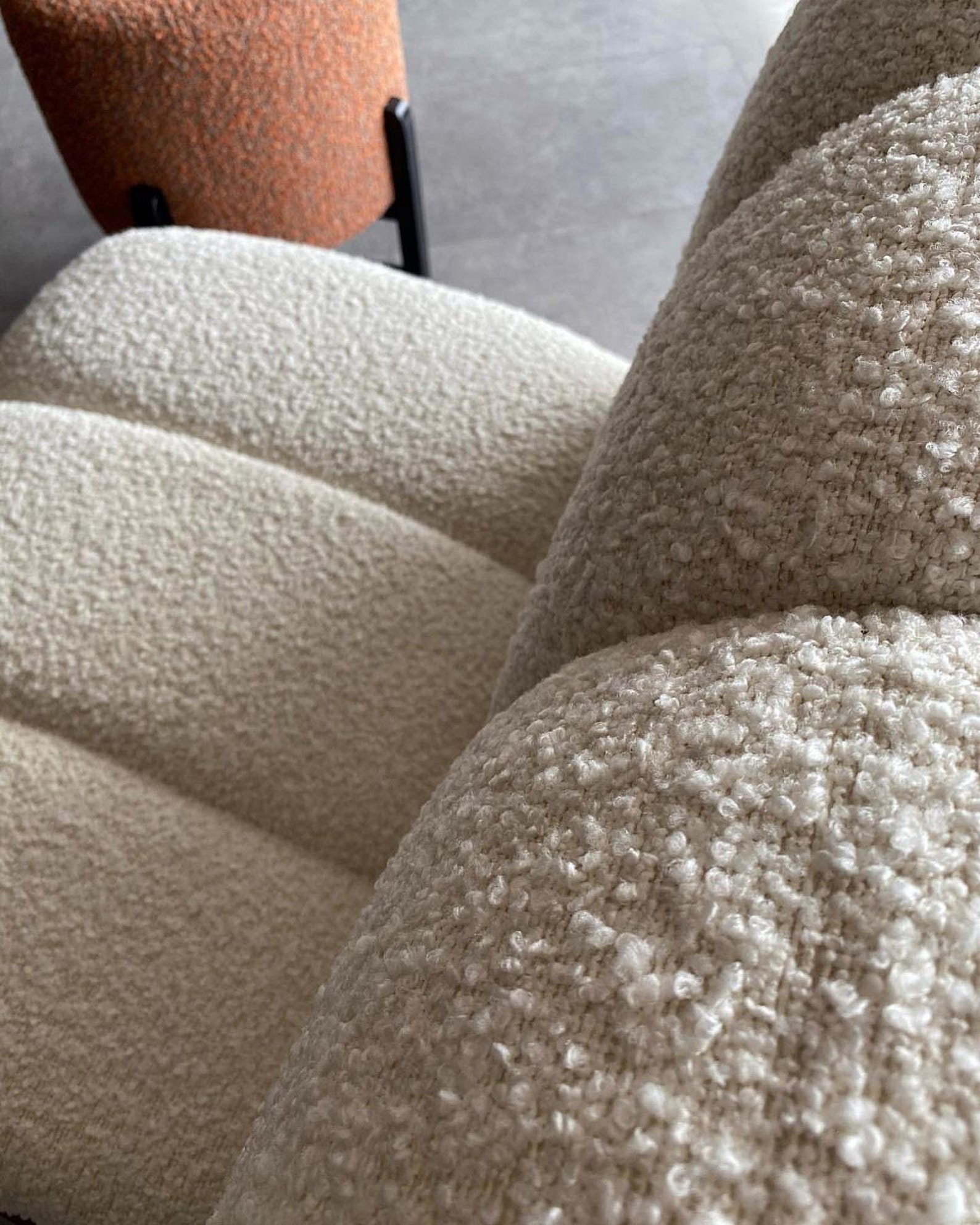 Photo inspiration: Fresh Look at Luxury Upholstery Boucle Fabric By The Yard For Headboards Cushions