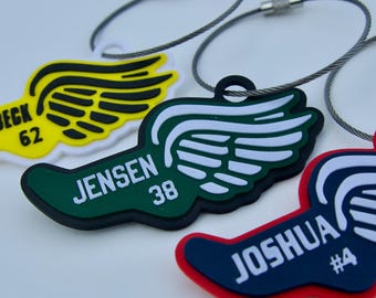 Personalized Track and Field Bag Tag