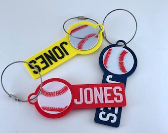 Personalized Baseball/Softball Bag Tag