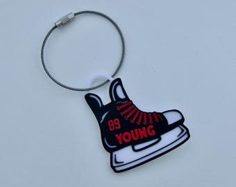 Personalized Ice Hockey Skate Bag Tag
