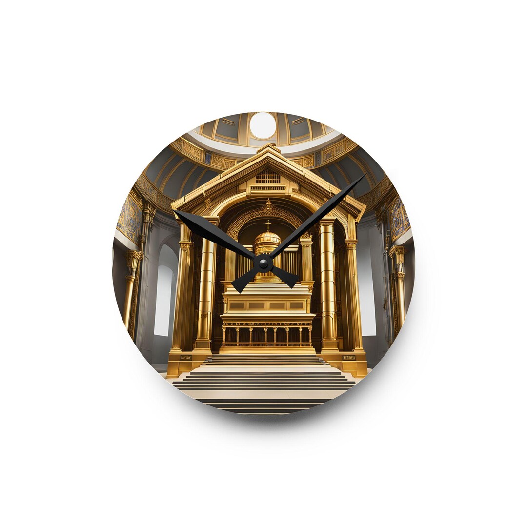 Religious Wall Clock, Tabernacle of Moses Design, Christian Home Decor ...