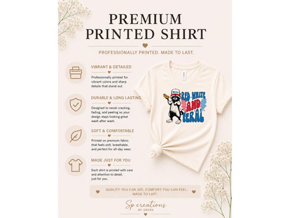 Red White & Feral Shirt