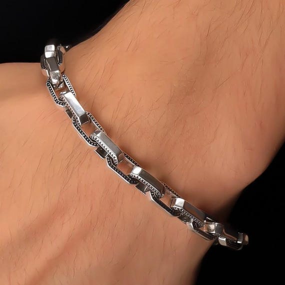t*A様 Silver Anchor Chain Bracelet OVY heaviest-anchor-chain-bracelet