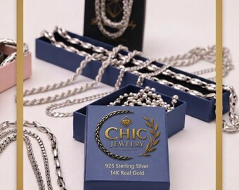 925 Sterling Silver Byzantine Chain Necklace Men, Viking Bali