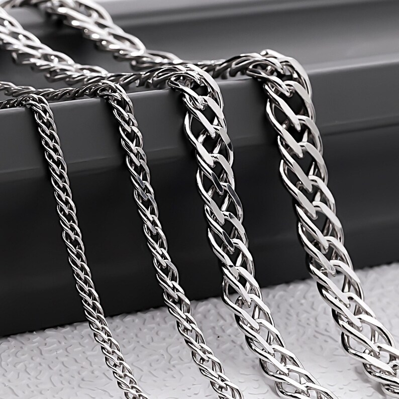 925 Sterling Silver Rambo Chain, Silver Chain Necklace, Double Curb Women Chain, Men Necklace , Necklaces For Women ,Silver Chain Gift For Her, Gift for women, Gold Chain, Rose Gold Chain, Rambo Chain Necklace, Birthday  Anniversary Gifts Her him