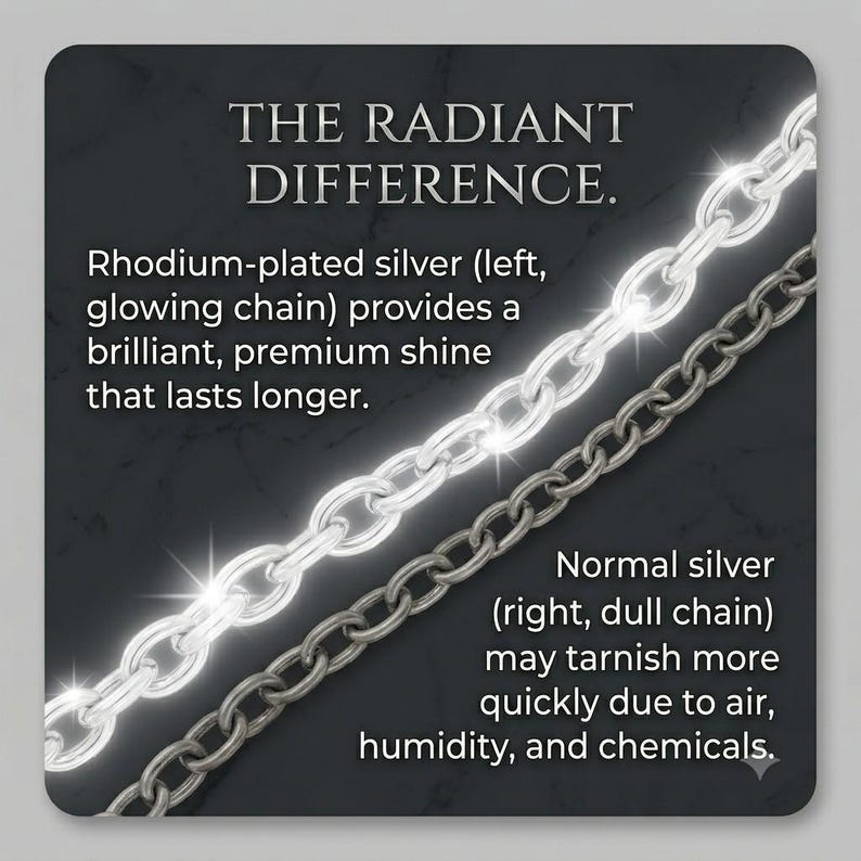 925 Sterling Silver Rambo Chain Necklace Women, Double Curb Link Long Choker Charm Chain Men, Birthday Gift Jewelry Her Him Dad Mum Wife Kid image 17