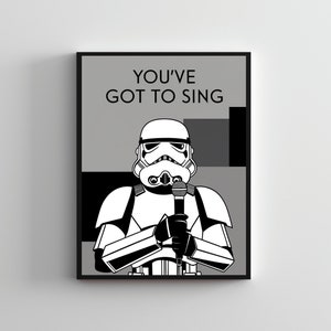 Badkamerkunst SERIES #40, poster Stormtrooper, Starwars-muurkunst, grappige Starwars-poster, grappige badkamerposter, Starwars-muurdecoratie toilet
