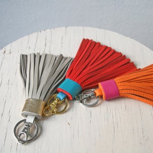 Leather Tassel With Clasp Gifts for her image 1