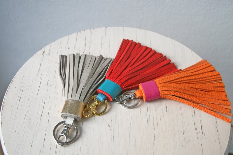 Leather Tassel With Clasp Gifts for her image 1