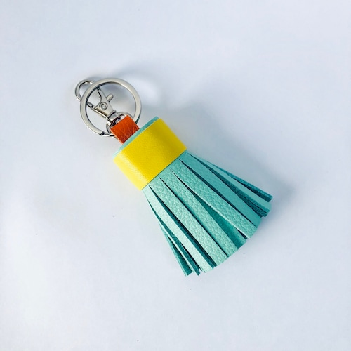 Leather Tassel Keychain Bag Charm Bridesmaid Gift Etsy
