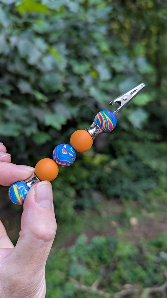 Colorful Soft Beads Alligator Clips, Tobacco Holder, Credit Card Clip,  Cigarette Holder, Bracelet Helper, Jewelry Clip