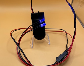 EXTRA LÅNG - LED-ljussats för kostymer, cosplayögon, hobbymodeller, rekvisita