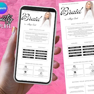 Acuity Scheduling Template Braid Website | Hair Braider Acuity Website, Braid Booking Acuity, Braid Scheduling Website, Hair Lash Nail Braid