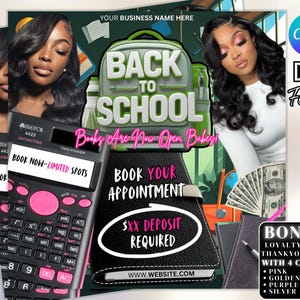 August booking flyer, August flyer