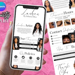 Lash Acuity Scheduling Website Lash Tech Template Acuity Lashing Booking Site Acuity Lashes Canva Acuity Template Lash Stylist Site Acuity