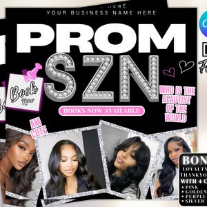 Prom Makeup Artist Flyer: Canva Editable Template