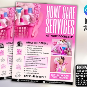Home Care Service Flyer, DIY Flyer Template Design, Flyer für gesundheitliche Unterstützung, Flyer für Altenpflege, Vorgefertigter Flyer für Altenpflege