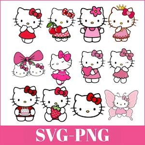 Kawaii Cat Clipart | Animal Friends PNG SVG Bundle (Digital Download
