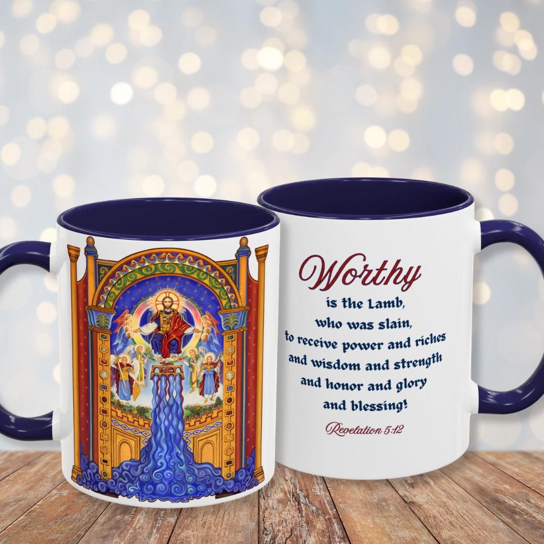 River of Life Revelation 22 Bible Verse Coffee Mug Catholic Sacred(03)