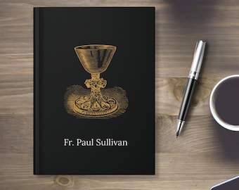Personalized Hardcover Journal for Homily Preparation or Reflections - Inspirational Priest Gift, Deacon Gift, Seminarian Prayer Journal