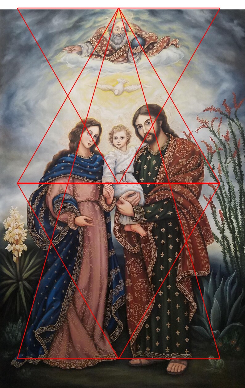 The Holy Family Sacred Art Print on Icon Board - Traditional Catholic ...